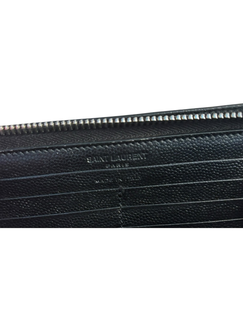 Saint Laurent Grain de Poudre Zip-around Wallet - Picture 7 of 7
